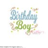 Birthday Boy Confetti Stitch Map