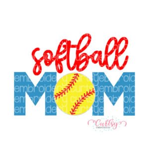 Softball Mom SVG Design File