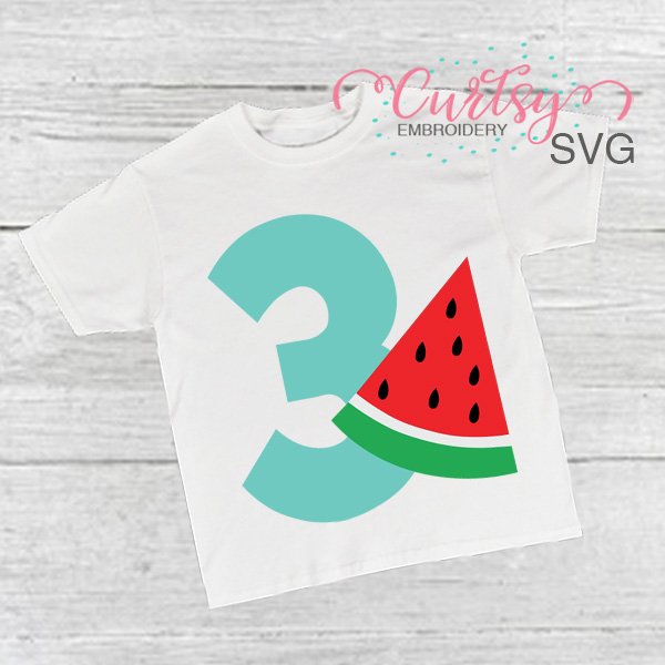 3 Watermelon SVG
