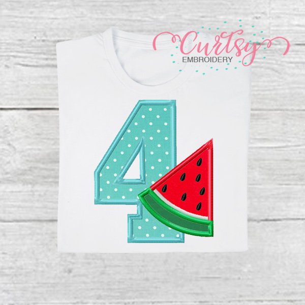 4 Watermelon Applique Picture 1 4 Watermelon Applique Picture 1