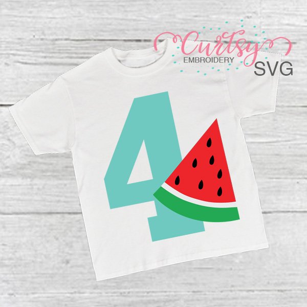 4 Watermelon SVG Picture 1