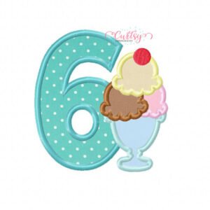 Sixth Birthday Ice Cream Sundae