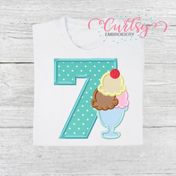 7 Ice Cream Sundae Applique Picture 1 7 Ice Cream Sundae Applique Picture 1