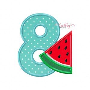 8th Birthday Watermelon Applique