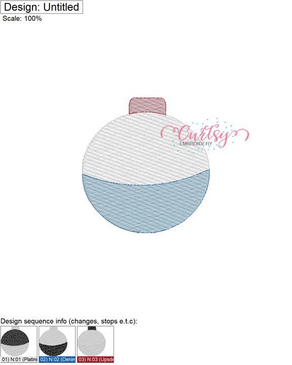 Bobber Quick Stitch Embroidery MAP