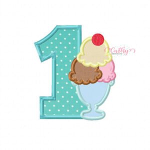 First Birthday Ice Cream Sundae