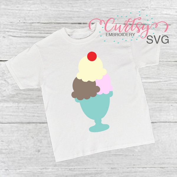 Ice Cream Sundae SVG Ice Cream Sundae SVG