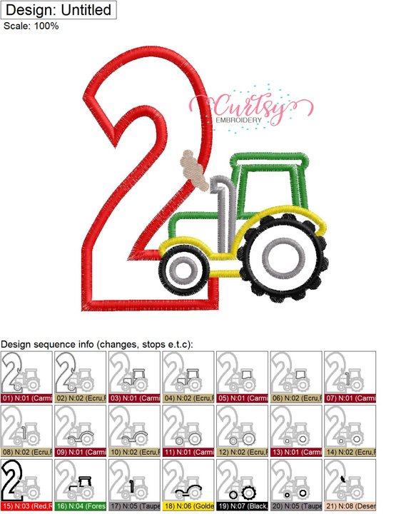 2 Tractor Applique MAP
