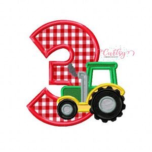 Tractor 3 Applique Design