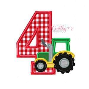 Tractor 4 Applique Design