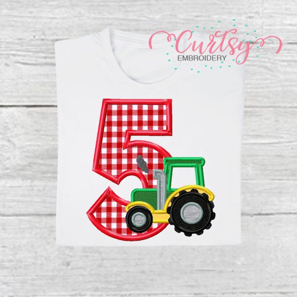 5 Tractor Applique Picture 1