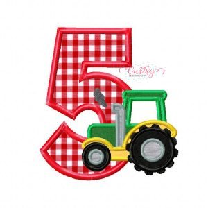 Tractor 5 Applique Design