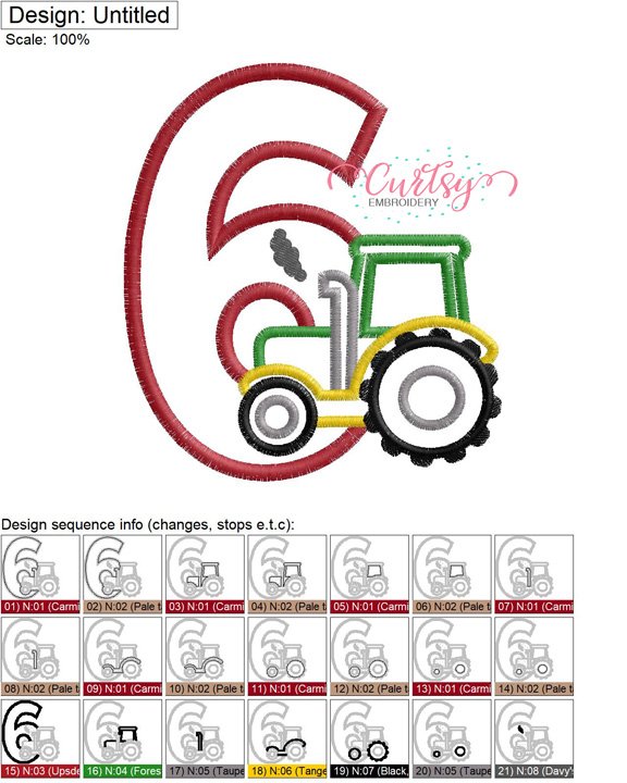 6 Tractor Applique MAP