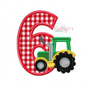 Tractor 6 Applique Design