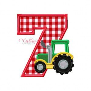 Tractor 7 Applique Design