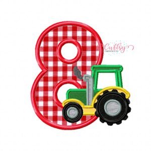 Tractor 8 Applique Design