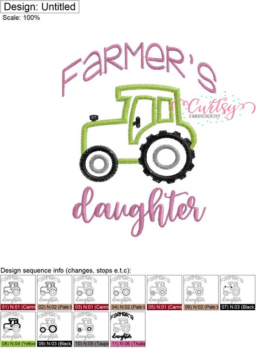 Farmer’s Daughter Applique MAP