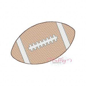 Football Sketch Fill Embroidery