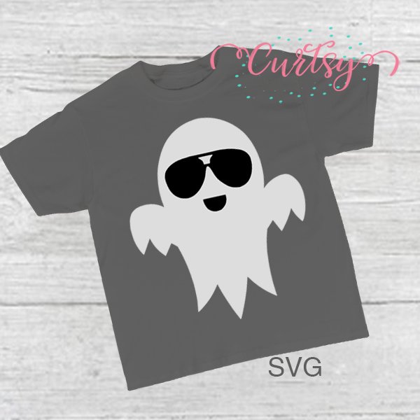 Cool Ghost SVG Picture 1