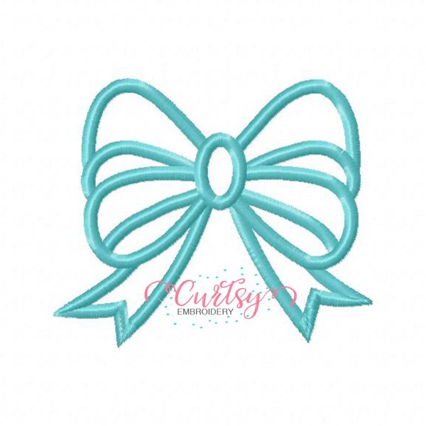 Bow Applique Design Bow Applique Design