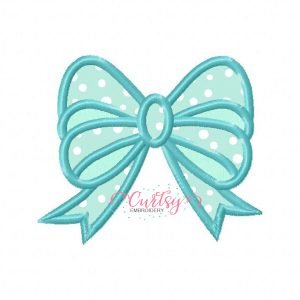 Bow Applique Embroidery Design