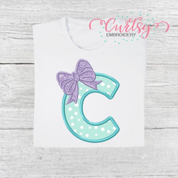 C Bow Mogoram Applique Design 600 C Bow Mogoram Applique Design 600