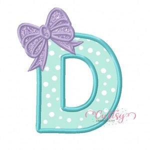 D Bow Applique Design