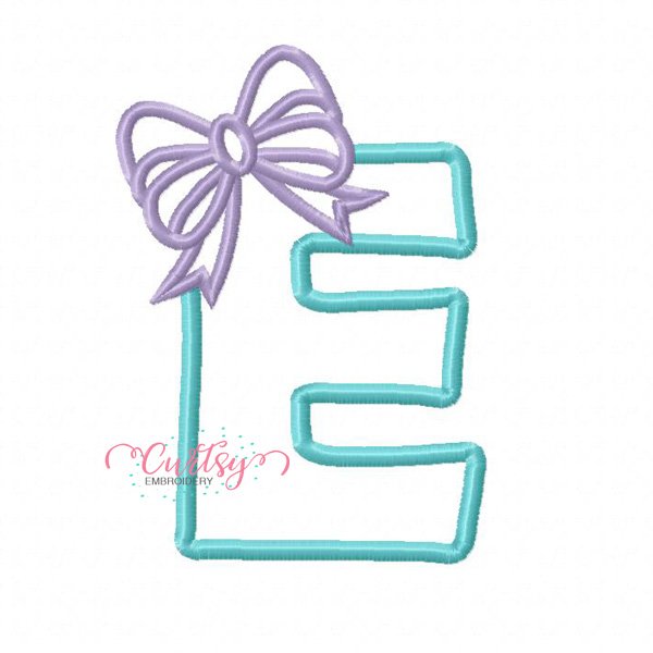 E Bow Applique Design E Bow Applique Design