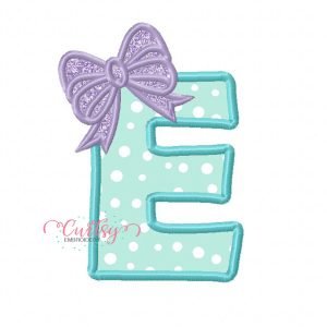 E Bow Applique Design