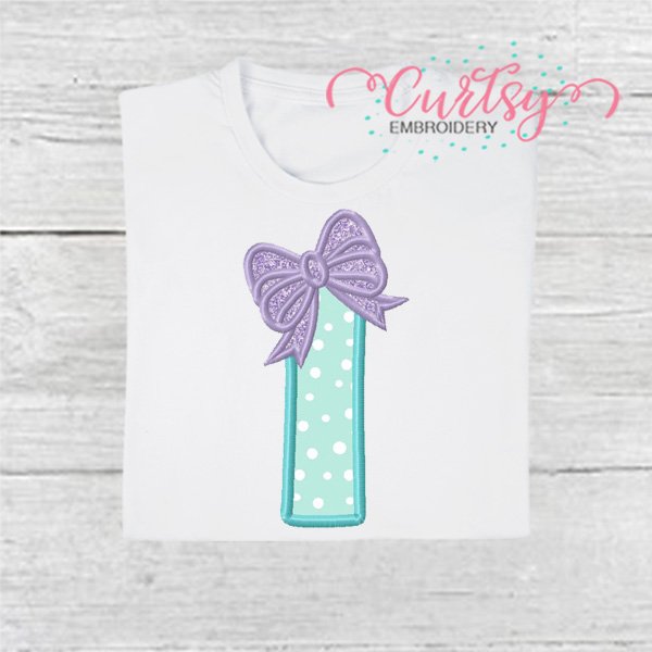 I Bow Monogram Applique Design 600 I Bow Monogram Applique Design 600