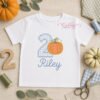 2nd Birthday Pumpkin Applique Embroidery Design _ Logo 1