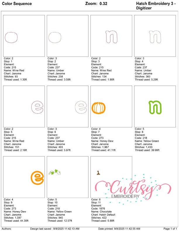 One Pumpkin Applique 6×10 One Pumpkin Applique 6×10