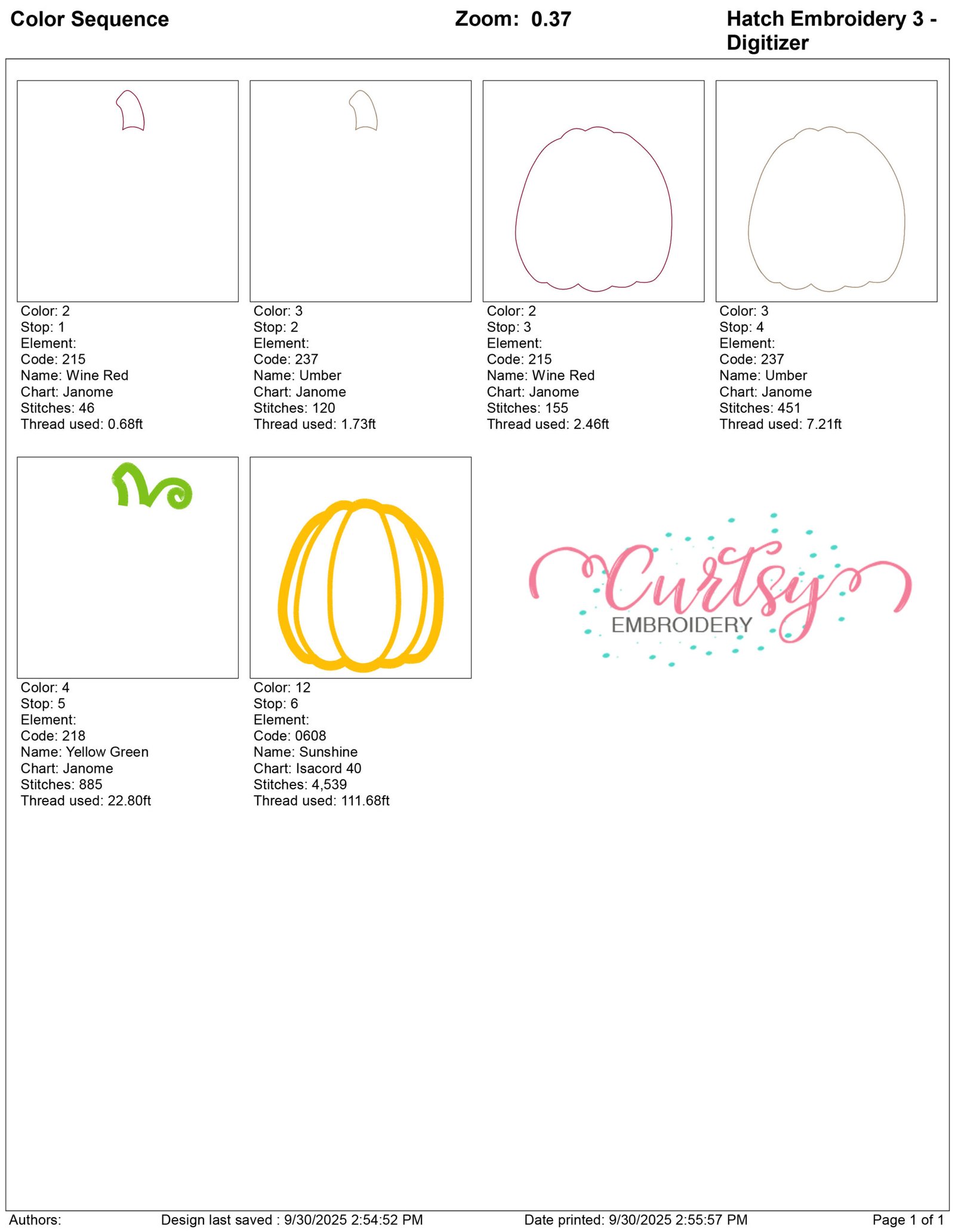 Pumpkin 1 Applique 5×7 Pumpkin 1 Applique 5×7