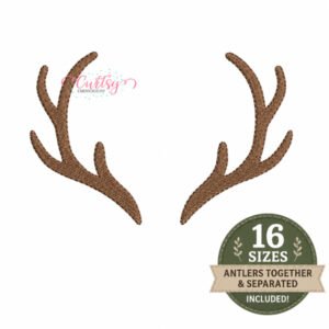Deer Antlers Embroidery Design