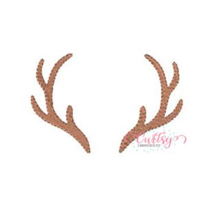 Deer Antlers Embroidery Design