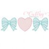 Bow Heart Trio Quick Stitch Embroidery Design – Copy