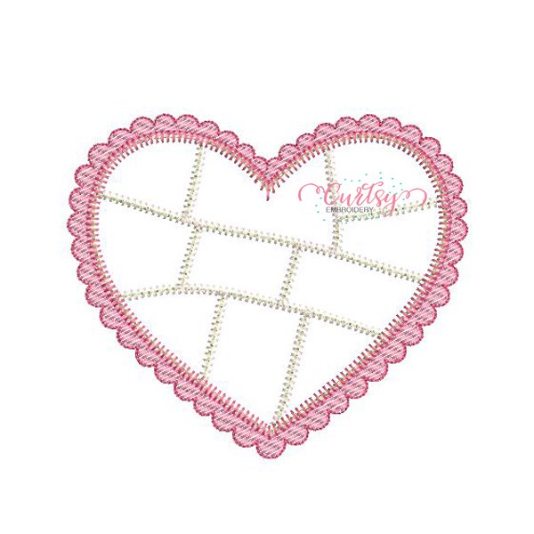 Heart Patchwork Applique Design Heart Patchwork Applique Design