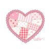 Heart Patchwork Applique Embroidery Design