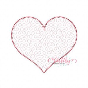 Stipple Heart Applique Design