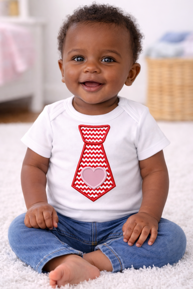 Heart Tie Applique Lifestyle Pic 2