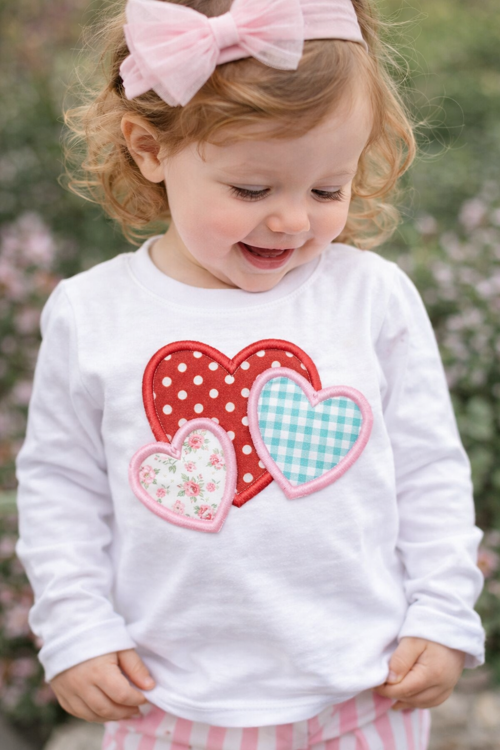 Heart Trio Applique Design Lifestyle Image 1