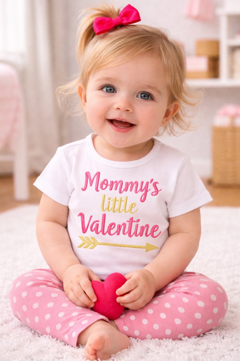 Mommy’s Little Valentine Embroidery Design Lifestyle Pic 1