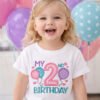 My 2nd Birthday with Hearts Applique Design Lifestyle Logo