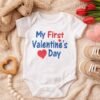 My First Valentines Day Embroidery Design for Boys