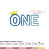 One Crown Applique Stitch Map