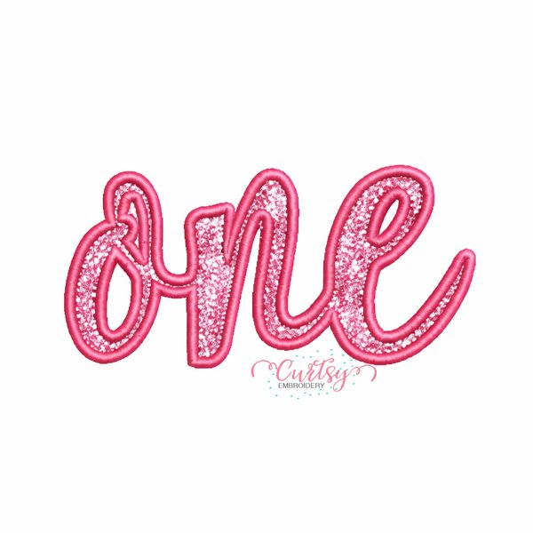 One Script Applique Design 2 One Script Applique Design 2