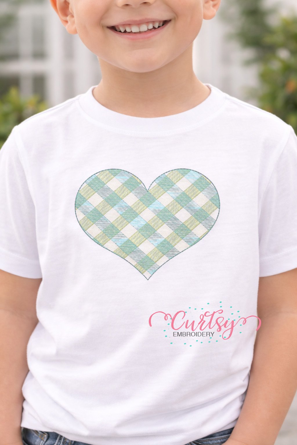 Plaid Heart Applique Design Lifestyle 1 logo