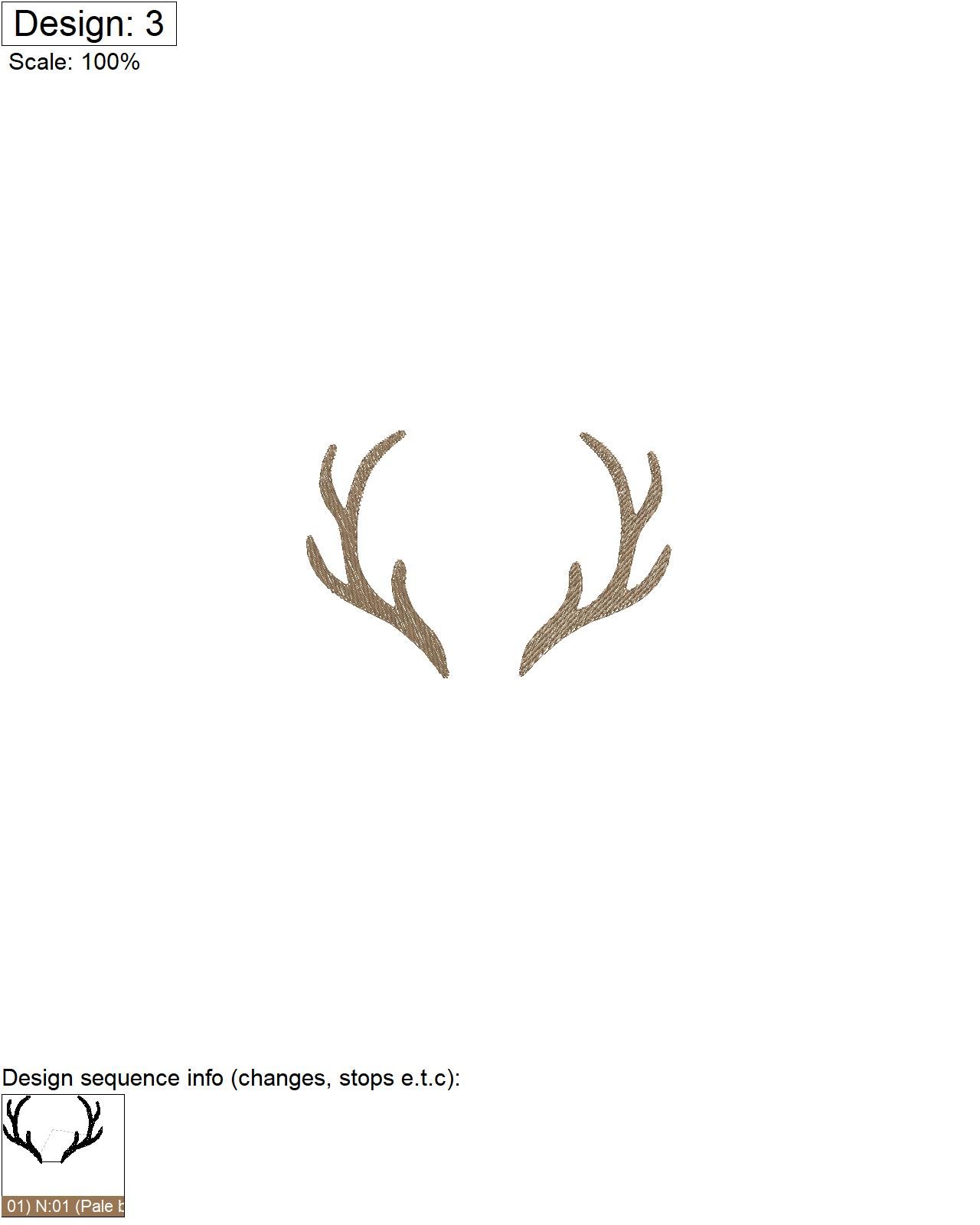 antlers stitch map