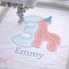 3rd Birthday Animal Cracker Applique Design logo 3