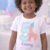 5th Birthday Animal Cracker Applique Design Logo 2